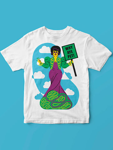 WHY AYE PET T-shirt by Jose Roda
