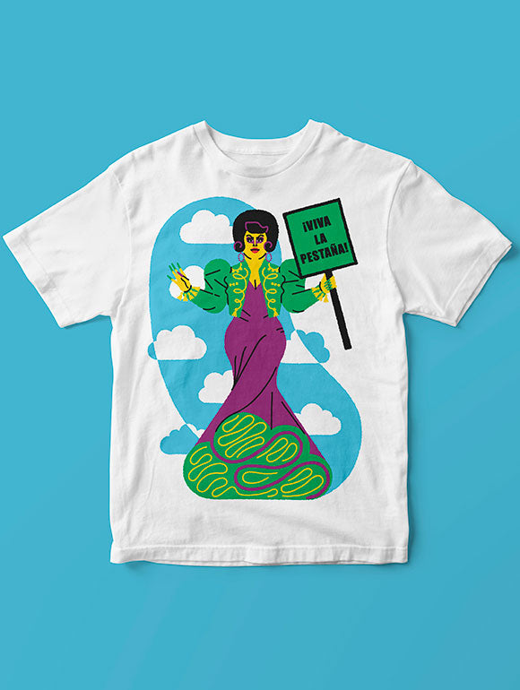 ¡VIVA LA PESTAÑA! T-shirt by Jose Roda